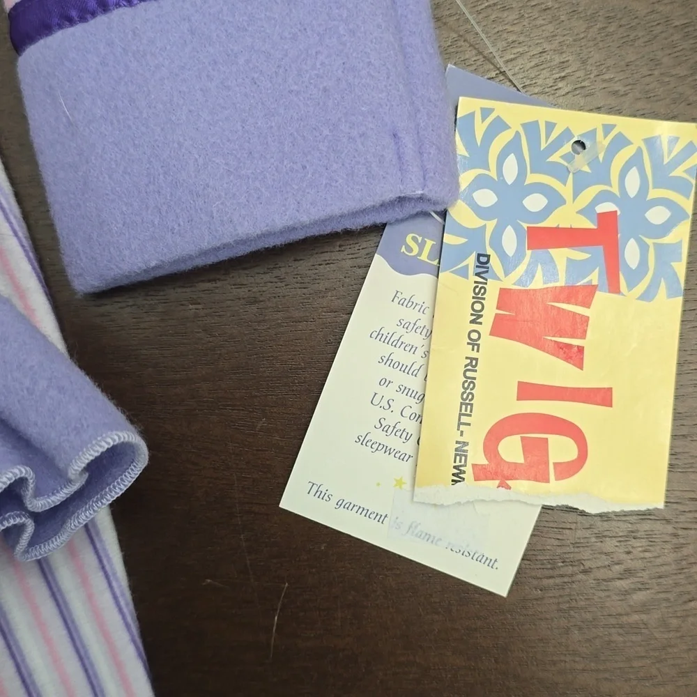 TWIGS Purple Striped Girls 18 Mo Pajamas Set NEW‎